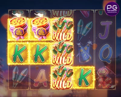 ฟีเจอร์ Free Spins Wild Fireworks