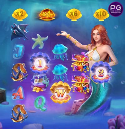 ฟีเจอร์ หมุนฟรี Mermaid Riches